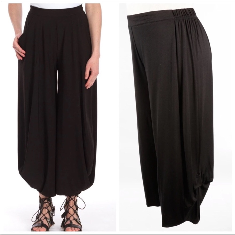 SUN KIM Pull On Ankle Pant Silky Stretch sz XL